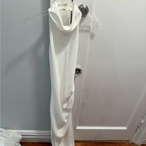 Amanda Uprichard x Revolve Samba Gown in Ivory